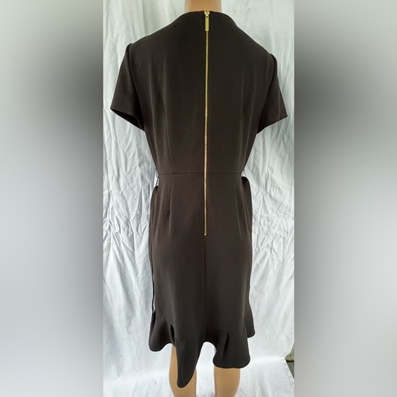 Calvin Klein
Boat Neck Short Sleeve Belted Ruffle Hem Faux Wrap Dress - Picture 11 of 12